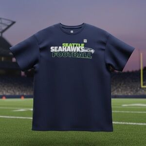 NFL Seattle Seahawks NEW Navy and Green Tee XL